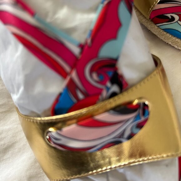 Jeffrey Campbell colorful Lace Up Sandals size 6.5 - Picture 3 of 13